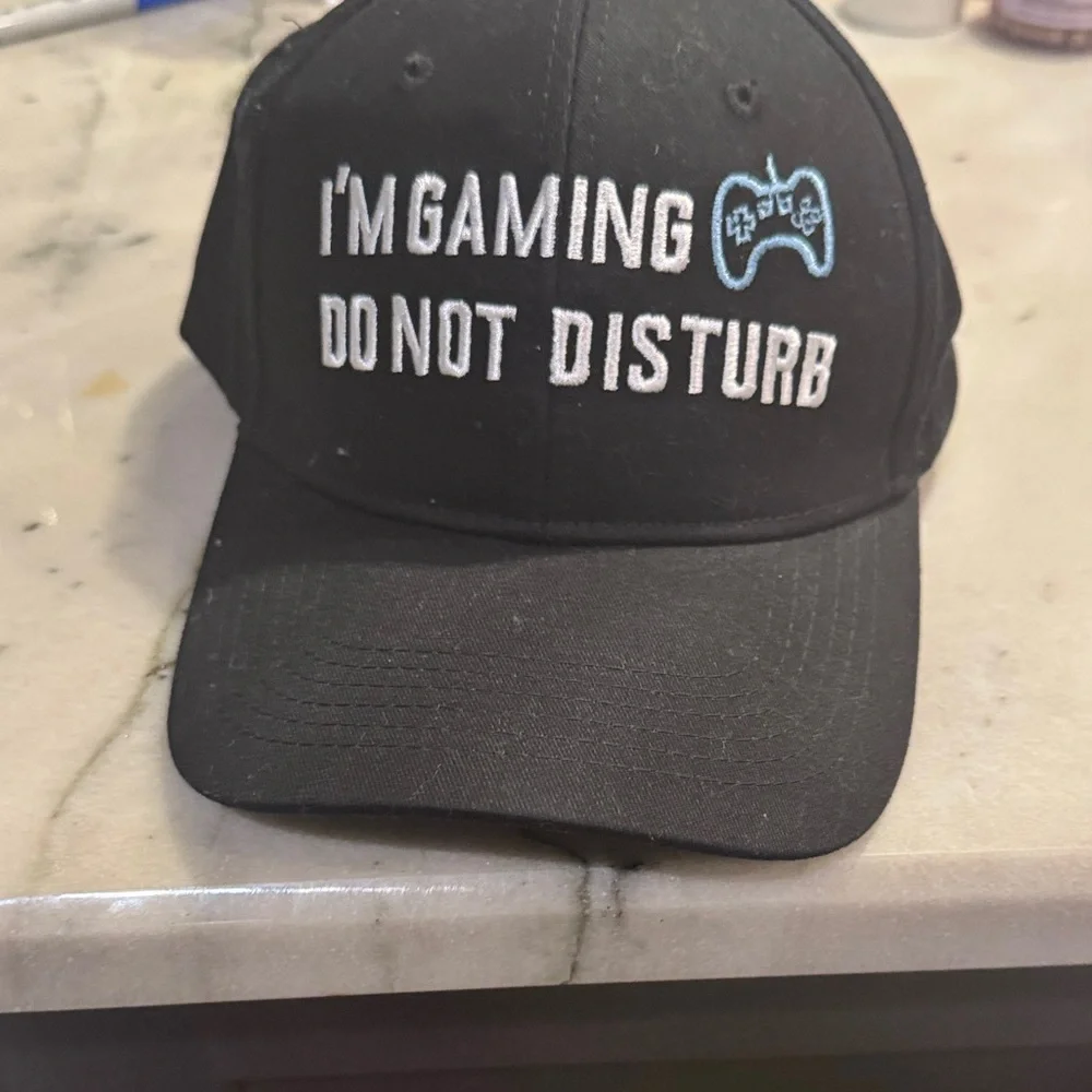 Black Gaming Cap - Do Not Disturb gaming hat